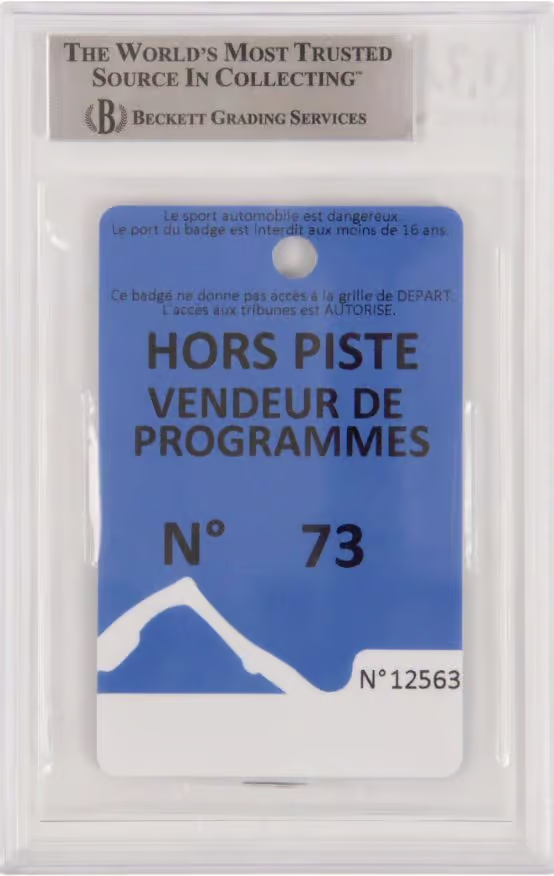 Charles Leclerc Signed Formula 1 Race Pass Inscribed Home Debut – BGS Authentic